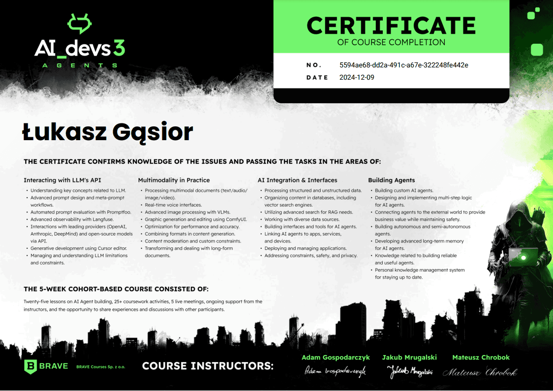 AI_Devs certificate